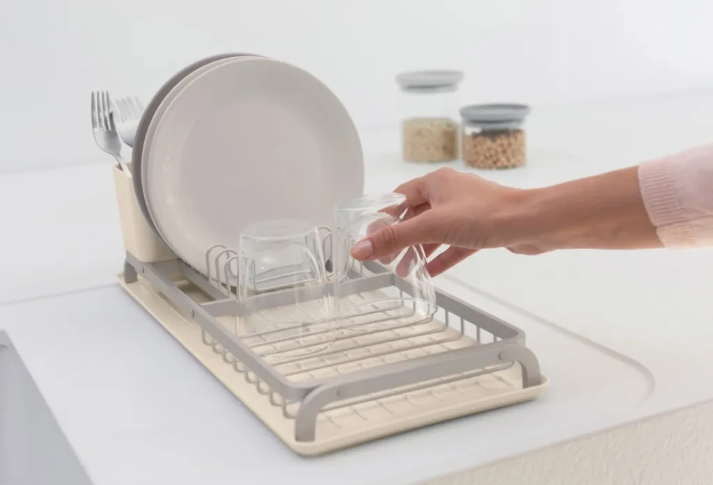 Brabantia Opvask|Opvask > Opvaskestativ m. Bakke , Soft Beige