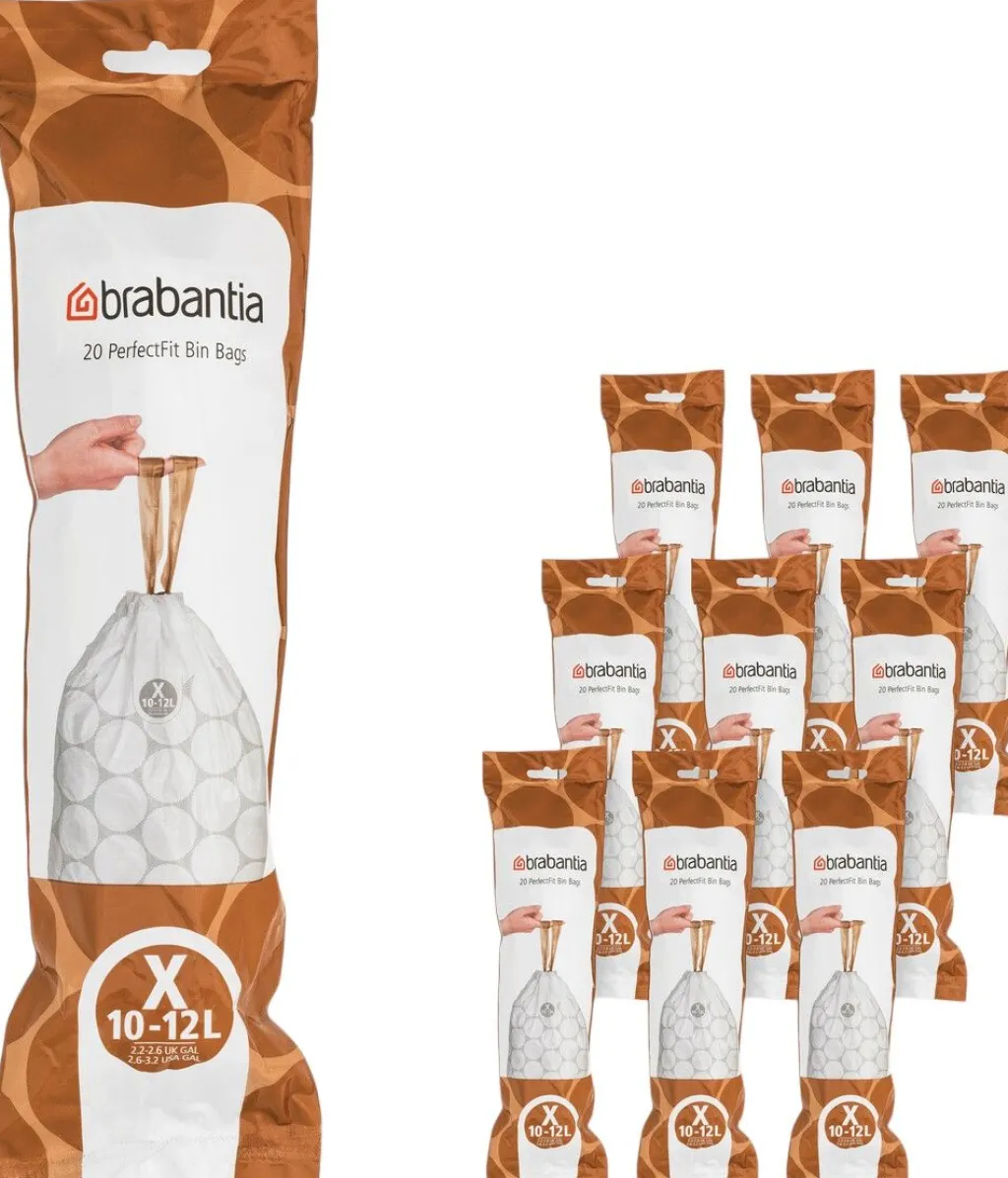 Brabantia Affaldsspande Og Tilbehør|Affaldsspande > PerfectFit Affaldspose X 200 stk. 10-12 L, Hvid