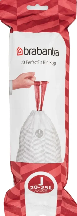 Sale Brabantia PerfectFit Affaldspose J 20 stk. 20-25 L, Hvid