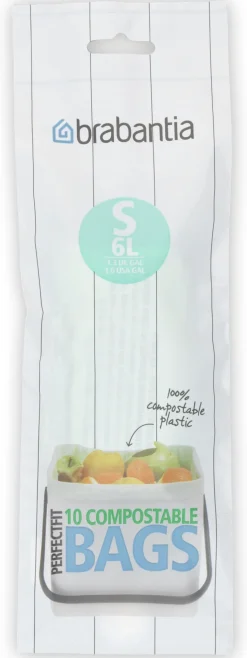 Brabantia Affaldsspande Og Tilbehør|Affaldsspande > PerfectFit Affaldspose S 10 stk. 6 L, Grøn