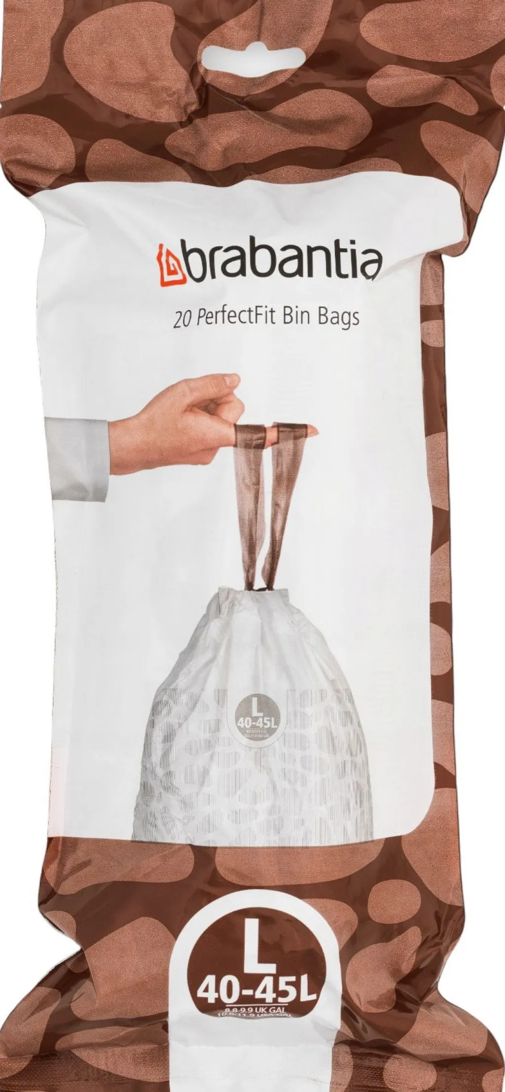 Brabantia Affaldsspande Og Tilbehør|Affaldsspande > PerfectFit Affaldspose L 20 stk. 40-45 L, Hvid