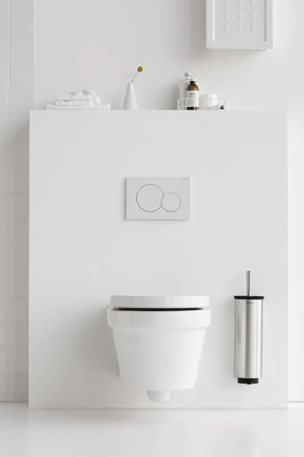 Profile Toiletbørste m. Holder og Vægbeslag, Badeværelse
