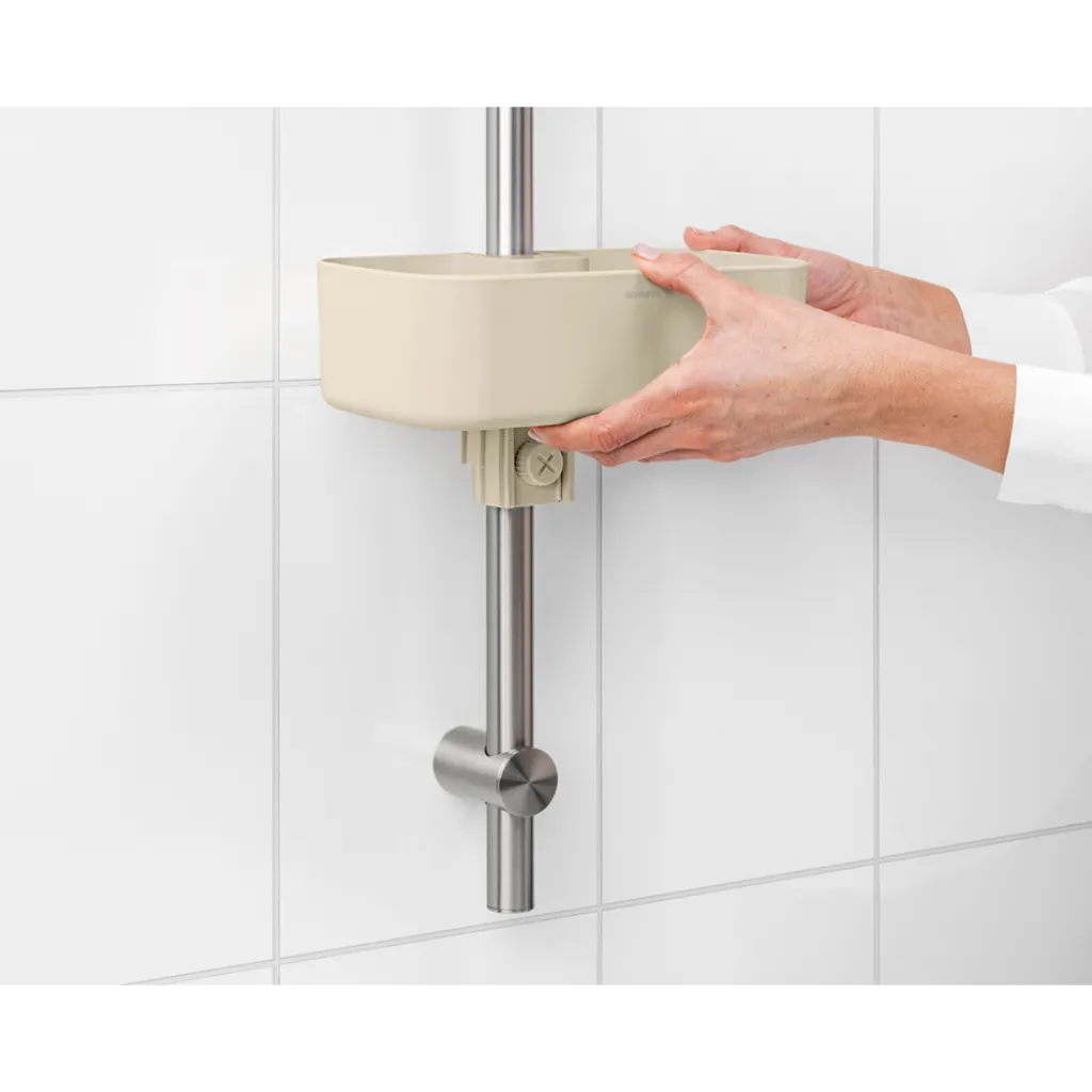 Brabantia Hylder|Opbevaring Til Badeværelset > ReNew Brusestangshylde,