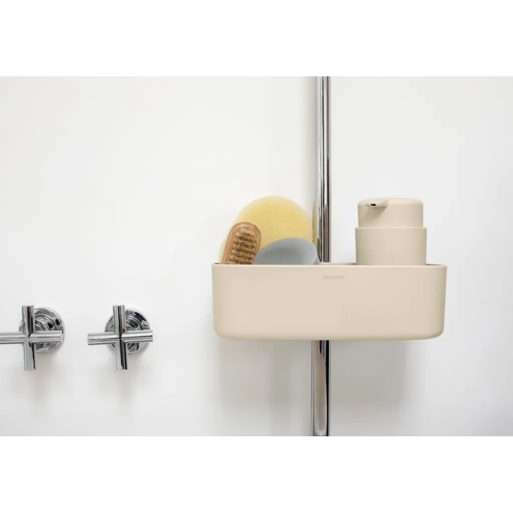 Brabantia Hylder|Opbevaring Til Badeværelset > ReNew Brusestangshylde,