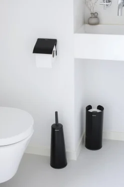 ReNew Toilet Tilbehørssæt 3 Dele, Mat Sort Badeværelse