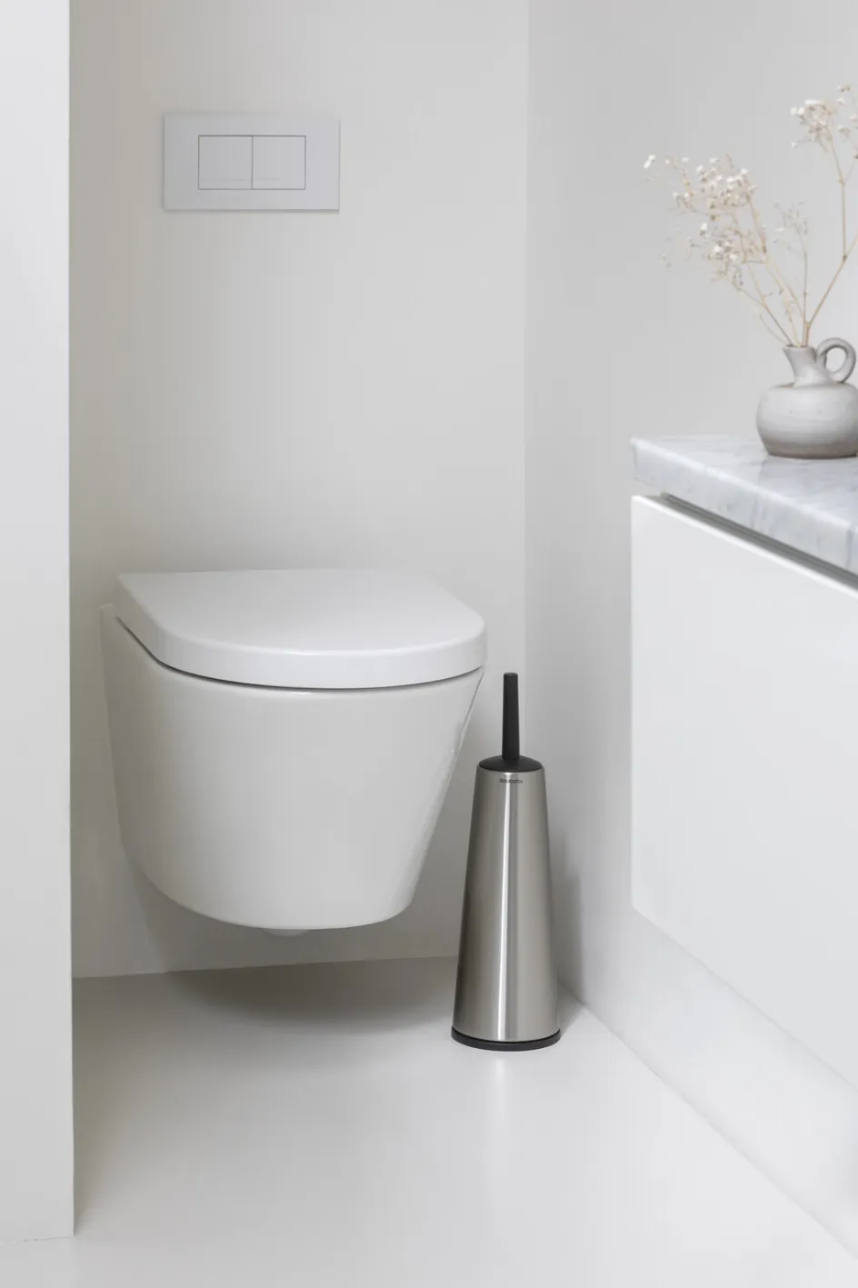 Best Brabantia ReNew Toiletbørste m. Holder, Mat Stål