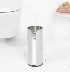New Brabantia ReNew Toiletrulledispenser til 3 Ruller, Brilliant Steel