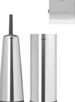 Discount Brabantia ReNew Toilettilbehørssæt 3 Dele, Mat Stål