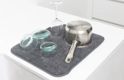 Clearance Brabantia Sink-Side Microfiberopvaskemåtte 47 cm, Mørkegrå