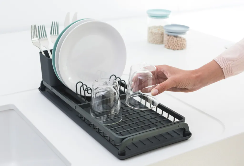 Brabantia Opvask|Opvask > Sink-Side Opvaskestativ Kompakt 46 cm, Mørkegrå
