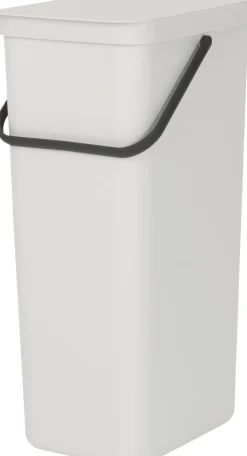 Outlet Brabantia Sort & Go Affaldsspand m. Låg 40 L, Lys Grå