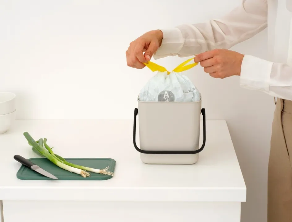 Hot Brabantia Sort & Go Affaldsspand m. Låg , Soft Beige