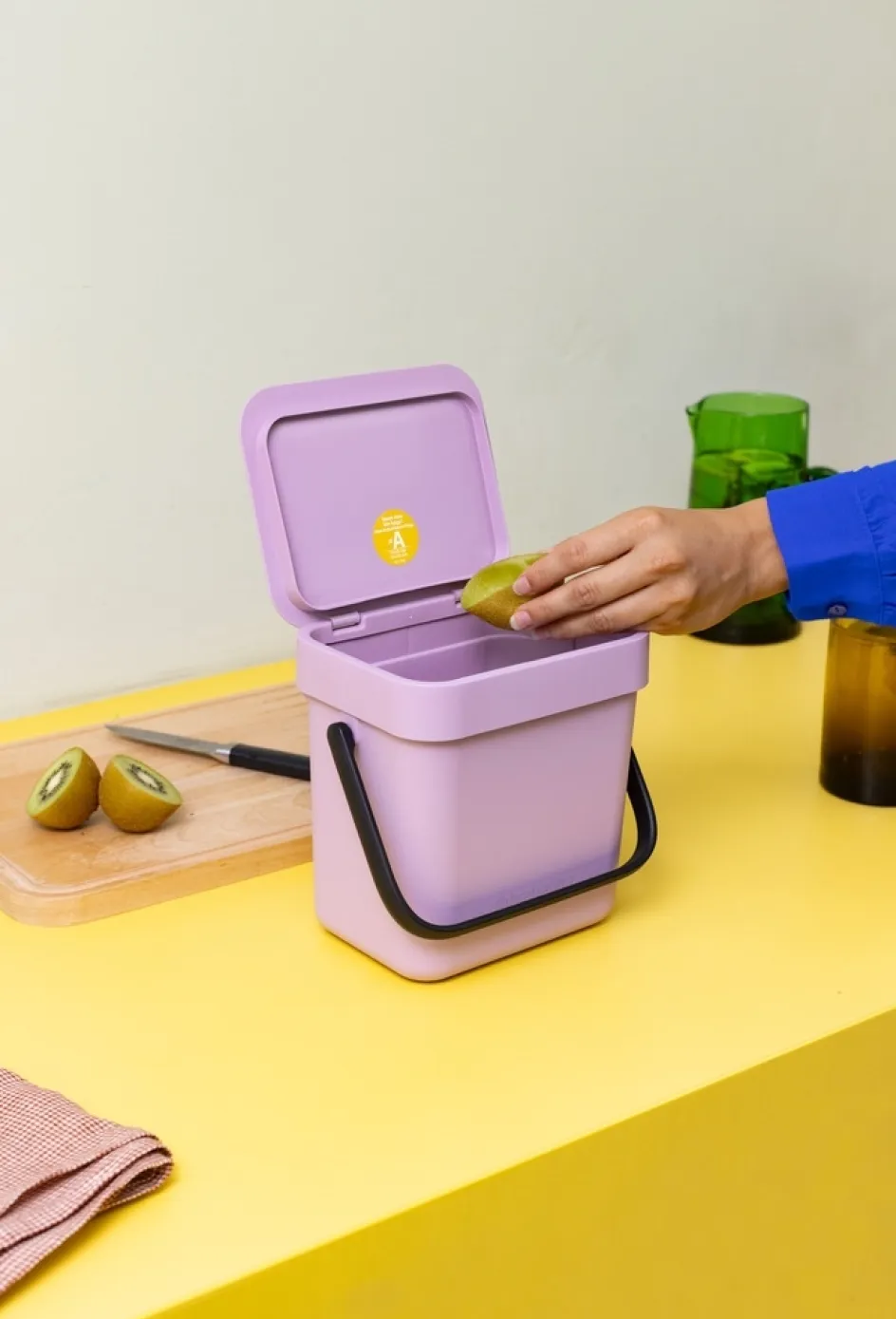 Online Brabantia Sort & Go Affaldsspand m. Låg , Lilac Pink