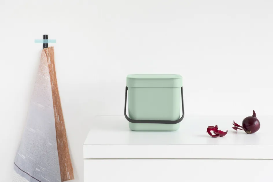 Outlet Brabantia Sort & Go Affaldsspand m. Låg , Jade Green
