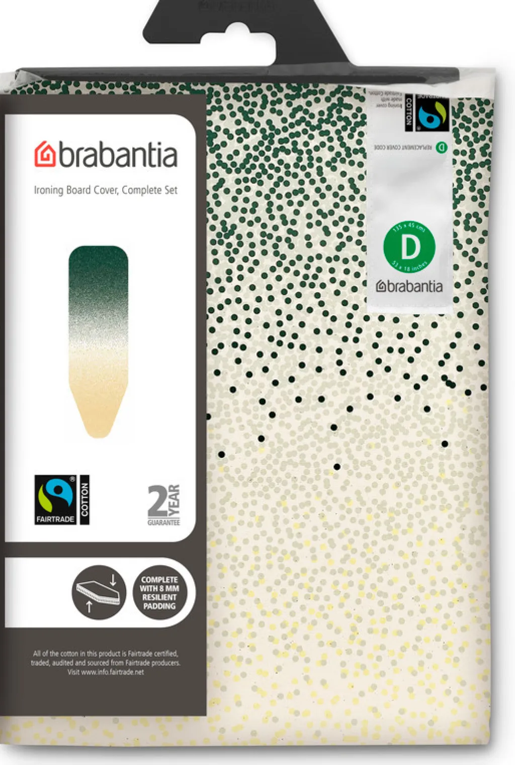 Brabantia Strygebrætter Og Dampbrætter > Strygebrætbetræk D m. Skum og Filt 144x58 cm, New Dawn