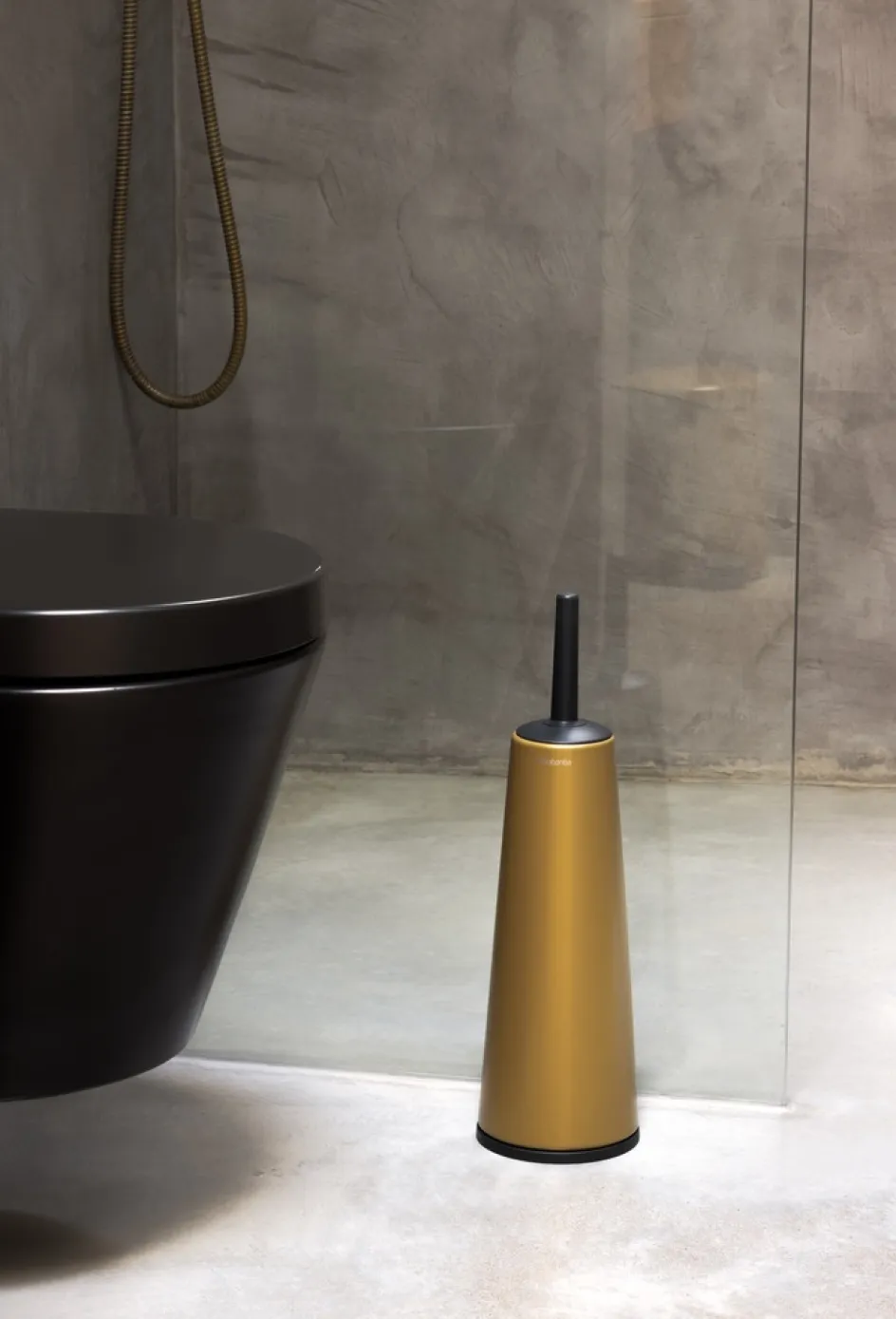 Outlet Brabantia Toiletbørste m. Holder, Warm Gold