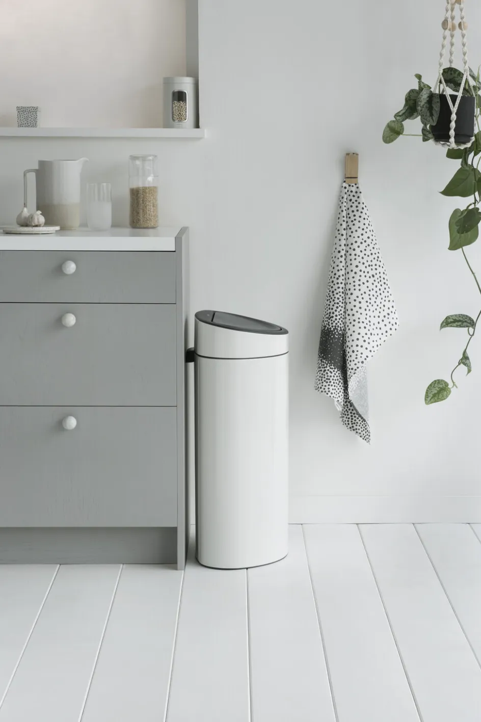 New Brabantia Touch Affaldsspand , Hvid