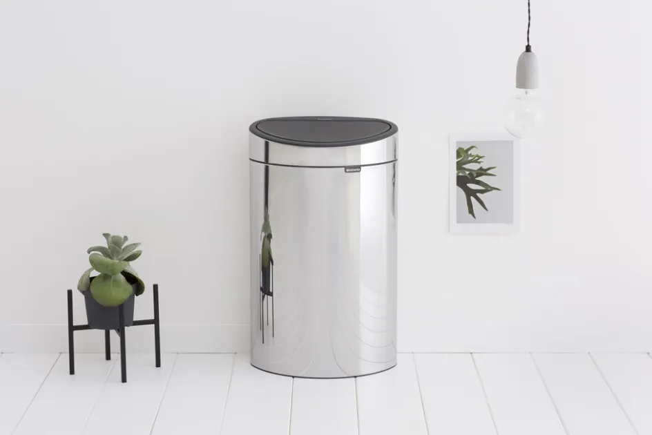 Outlet Brabantia Touch Affaldsspand , Brilliant Steel