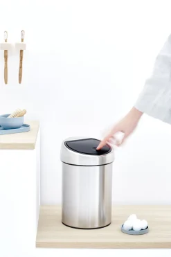 Discount Brabantia Touch Affaldsspand inkl. Vægbeslag 3 L, Fingerprint Proof Mat Stål