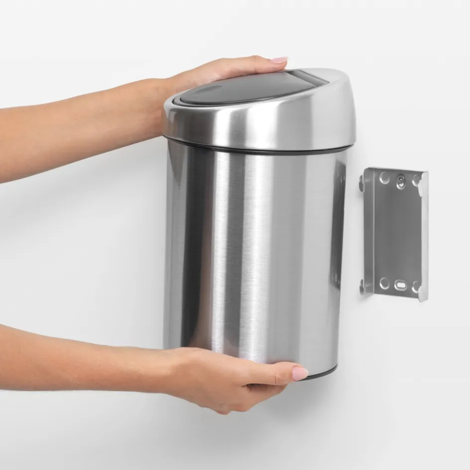 Discount Brabantia Touch Affaldsspand inkl. Vægbeslag 3 L, Fingerprint Proof Mat Stål