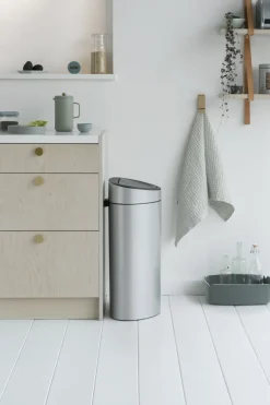Clearance Brabantia Touch Affaldsspand , Metallic Grey