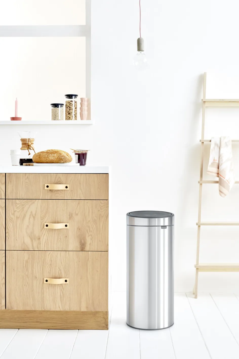 Best Brabantia Touch Affaldsspand , Mat Stål