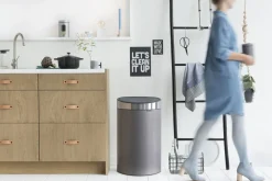 Hot Brabantia Touch Affaldsspand 40 L, Platinum/Stål