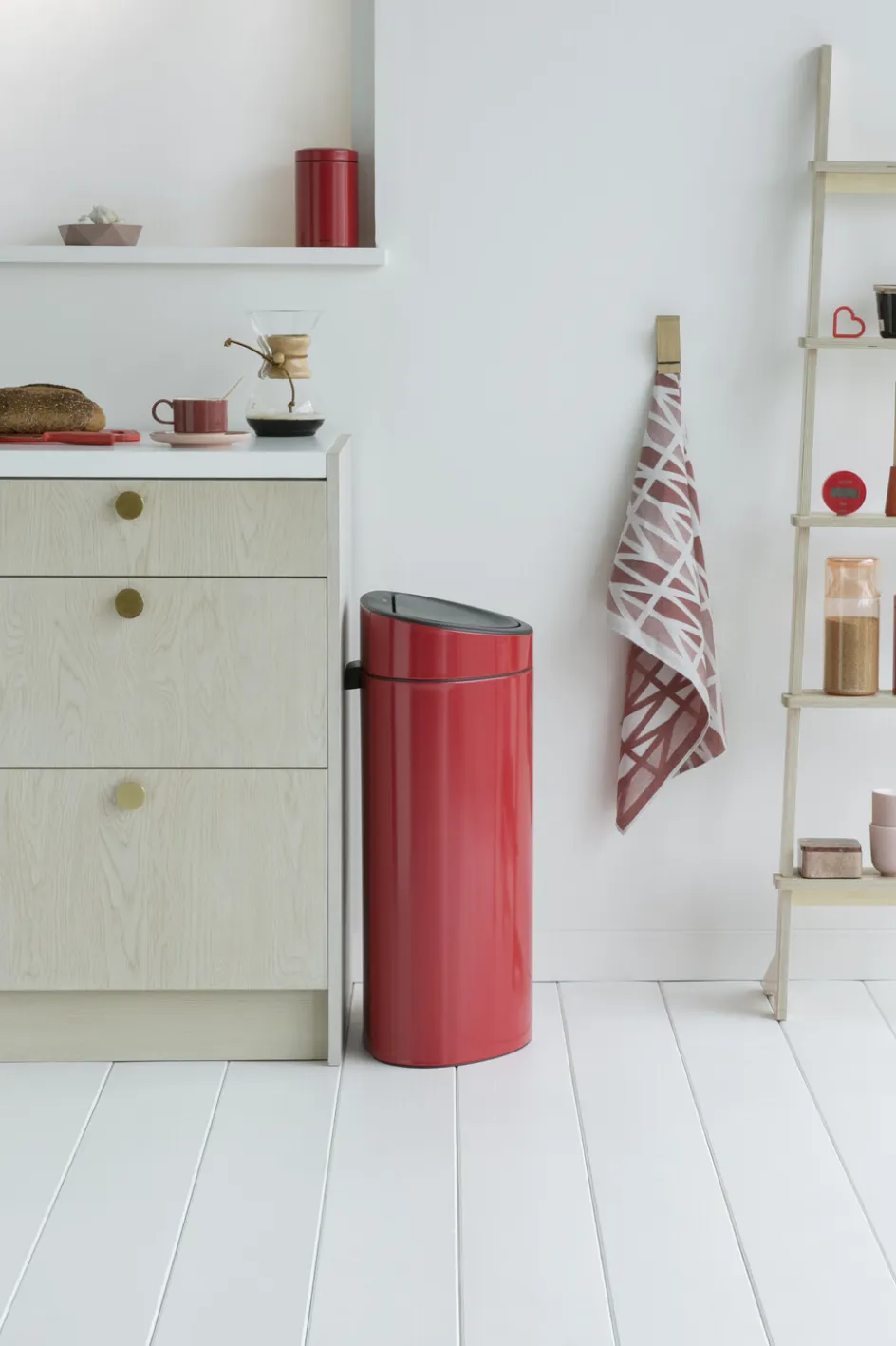 Clearance Brabantia Touch Affaldsspand , Passion Red