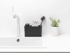 Online Brabantia Vask Organizer m. Sæbepumpe, Mørkegrå