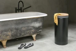 Hot Brabantia Vasketøjskurv m. Låg , Mat Sort