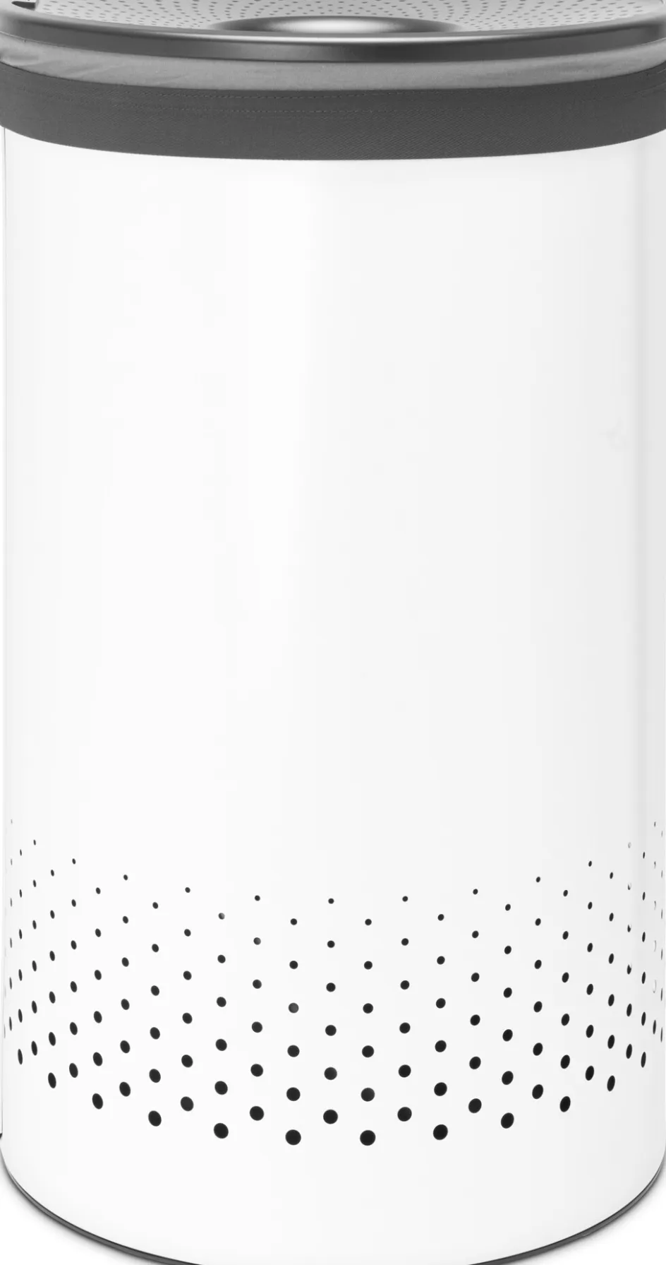 Best Brabantia Vasketøjskurv m. Låg , Hvid/Sort