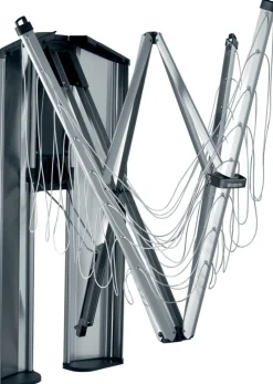 Brabantia Uderum|Tørrestativer Og Tilbehør > WallFix Tørrestativ m. Opbevaringsboks, Metallic Grey