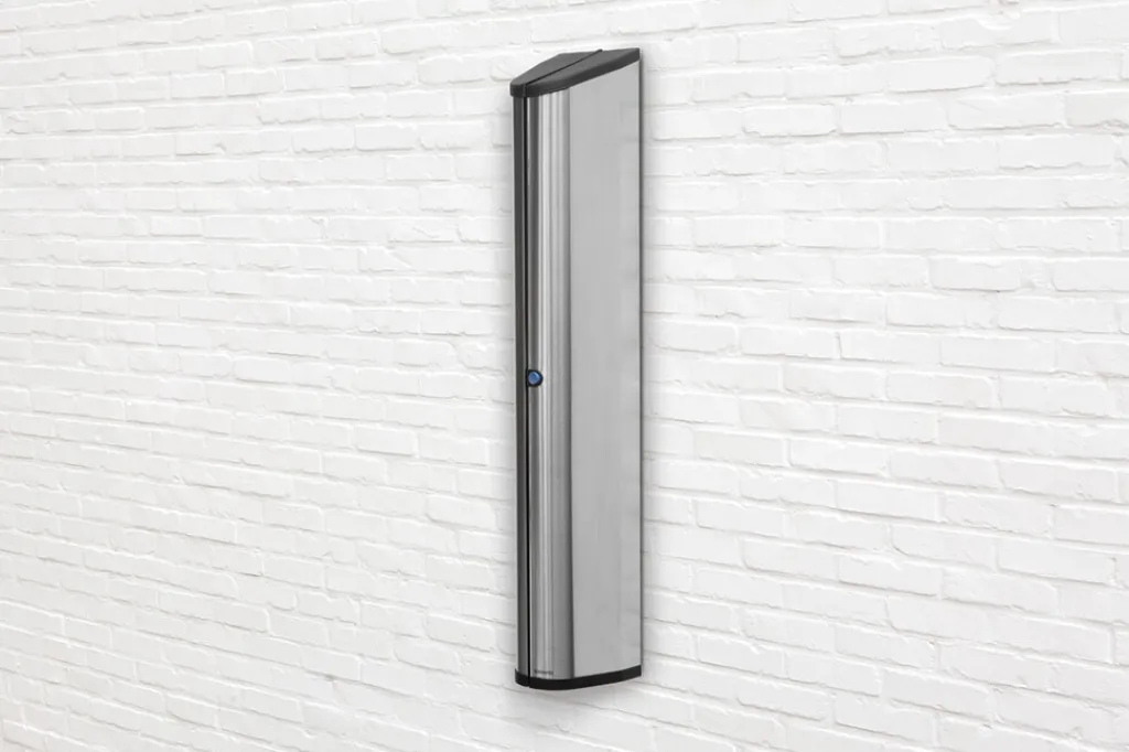 Brabantia Uderum|Tørrestativer Og Tilbehør > WallFix Tørrestativ m. Opbevaringsboks, Metallic Grey