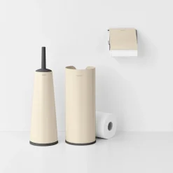 New Brabantia ReNew Toilettilbehørssæt 3 Dele, Soft Beige