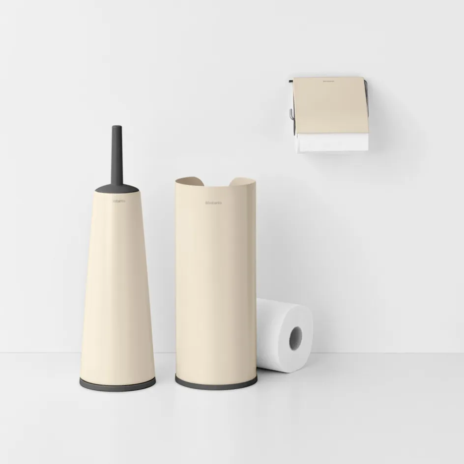New Brabantia ReNew Toilettilbehørssæt 3 Dele, Soft Beige