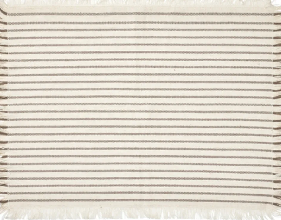 Discount Broste Copenhagen Elouise Dækkeserviet 2 stk. 41,5x32 cm, Off White/Fungi Grey