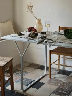 Broste Copenhagen Elouise Stofserviet 45x45 cm, Fungi Grey/Off White