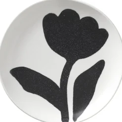 Best Broste Copenhagen Flora Tallerken , Sort