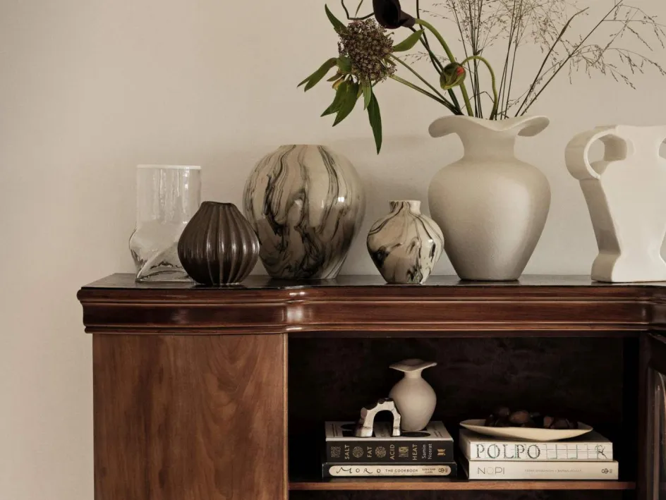 Hot Broste Copenhagen Florentina Vase H, Off White