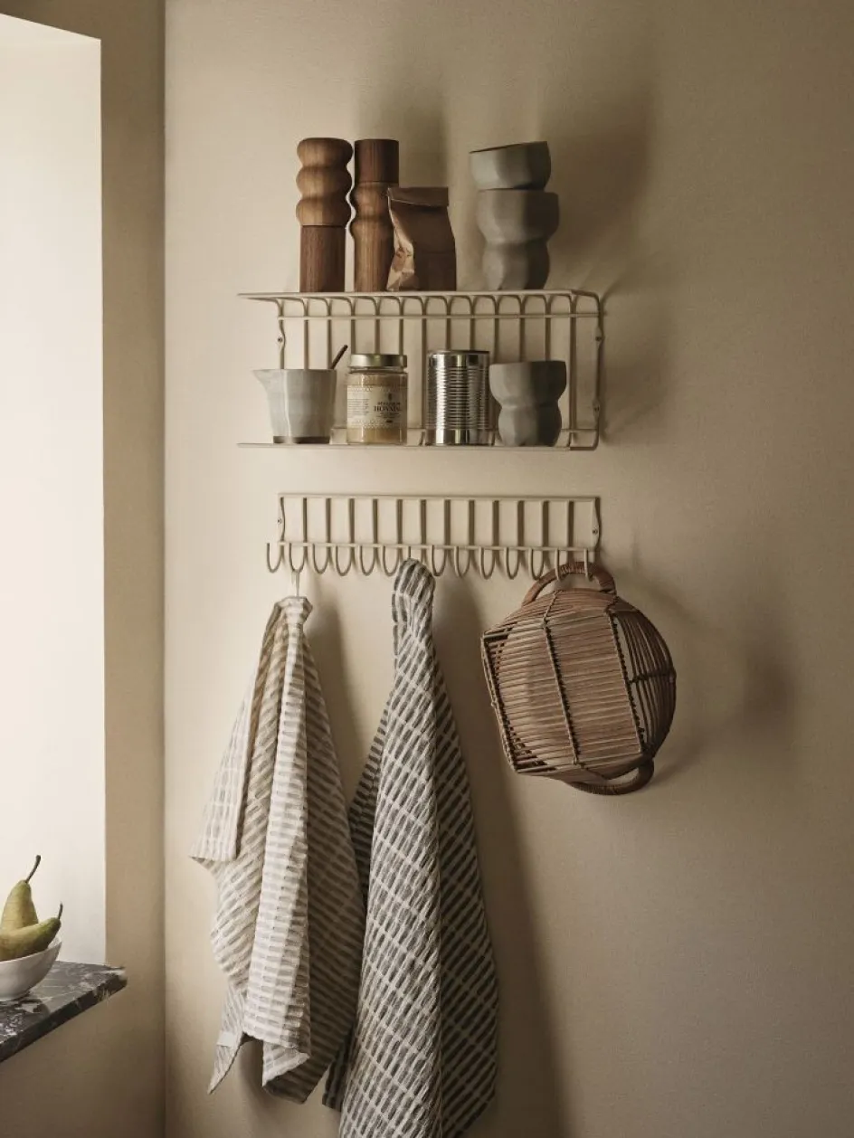 Online Broste Copenhagen Folke Viskestykke 50x70 cm, Fungi Grey