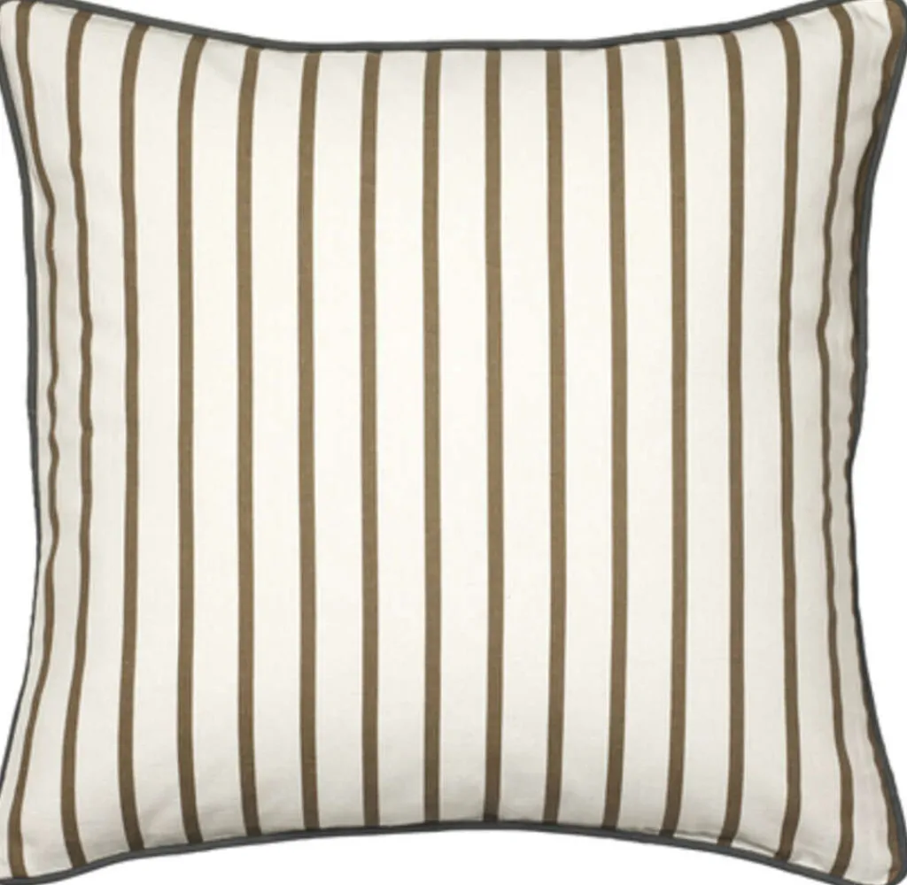 Broste Copenhagen Soveværelse|Puder Og Betræk > Franca Pudebetræk 50x50 cm, Kangaroo Brown/Castle Beige