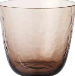 Broste Copenhagen Hammered Drikkeglas 15 cl, Brun