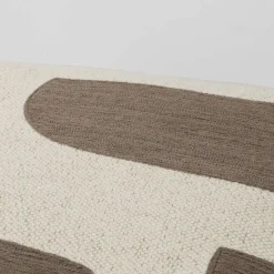 Online Broste Copenhagen Mundo Pudebetræk 50x50 cm, Kangaroo Brown/Light Beige
