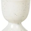 Clearance Broste Copenhagen Nordic Vanilla Æggebæger H6,5 cm, Cream w. Grains