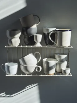 Clearance Broste Copenhagen Nordic Vanilla Æggebæger H6,5 cm, Cream w. Grains