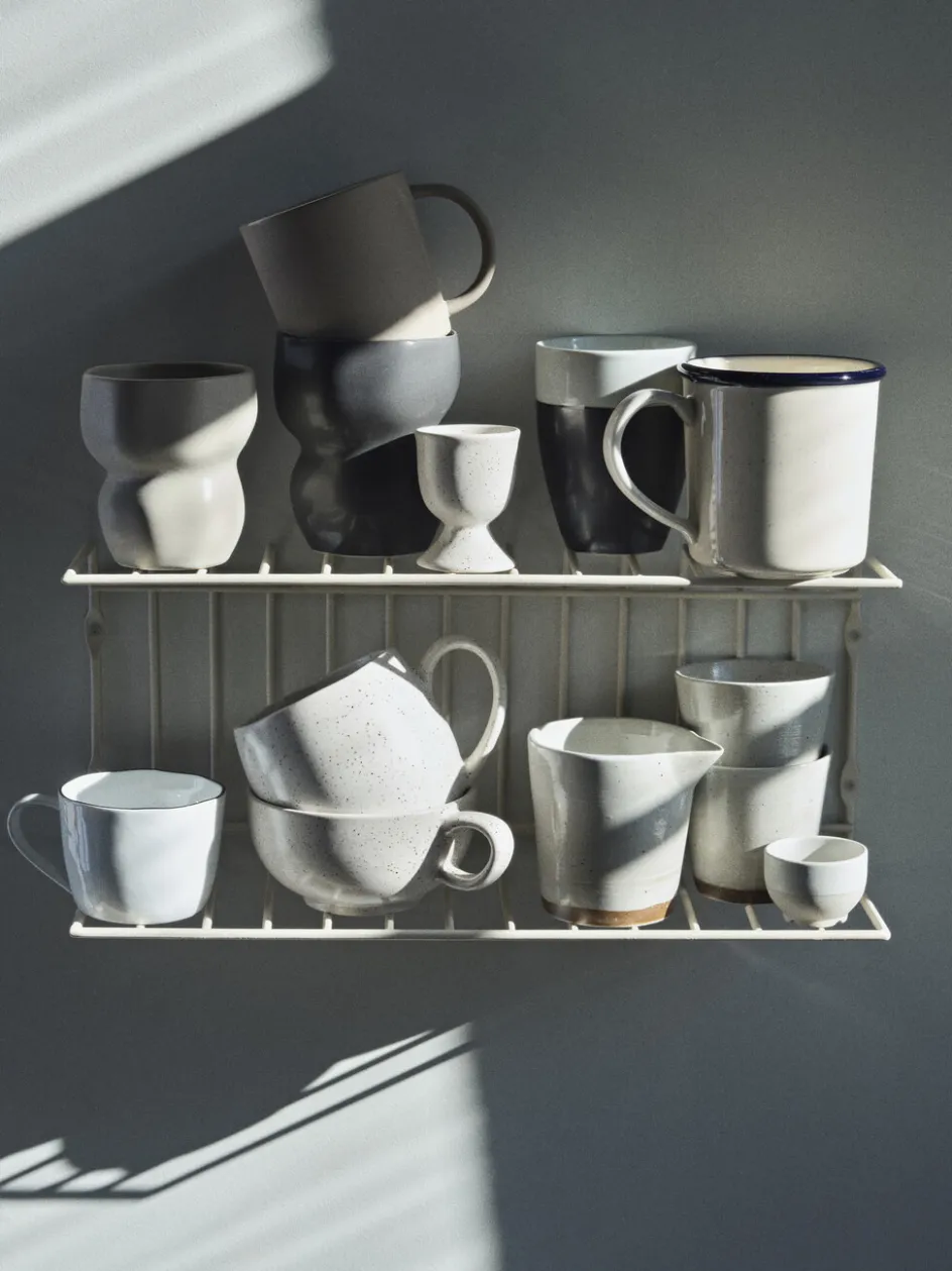 Clearance Broste Copenhagen Nordic Vanilla Æggebæger H6,5 cm, Cream w. Grains