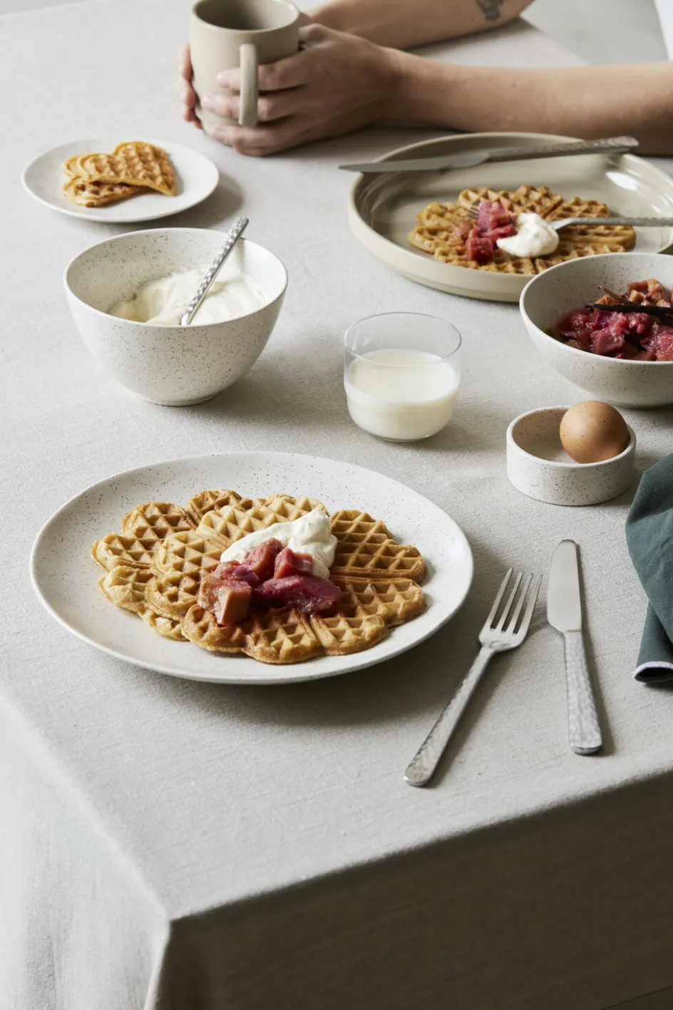 Hot Broste Copenhagen Nordic Vanilla Skål , Cream w. Grains