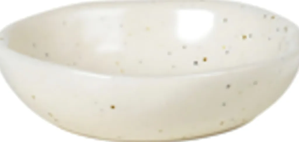 Broste Copenhagen Skåle|Spisestue > Nordic Vanilla Ø7xH2 cm, Cream w. Grains