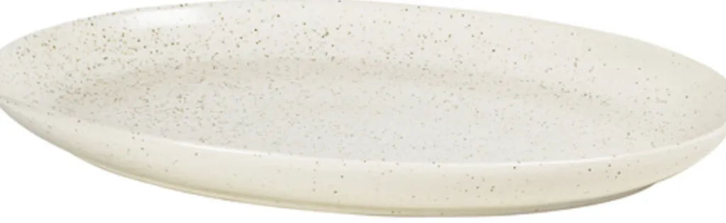 Broste Copenhagen Middagstallerkener > Nordic Vanilla Tallerken 35,5 cm, Cream w. Grains