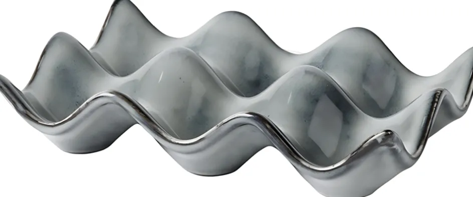 Outlet Broste Copenhagen Nordic Sea Æggebakke 10x15 cm, Soft Blue
